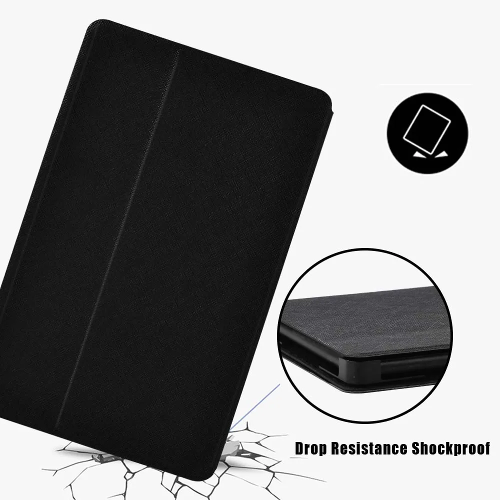 Tablet Case for Argos Alba 7/8/10 Inch Shockproof Leather Folding Stand Solid Color Protective Shell + Free Stylus