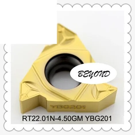 

Original RT22.01N-4.50GM YBG201 22IR Carbide Inserts Lathe Cutter Turning Tool CNC Tools 10pcs Insert