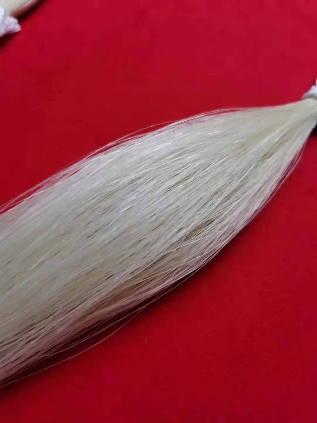 250g AAAA 65-70cm white Bow Hair Breeding Horsetail Qintail Bow Hair Whisk Embroidery Handicraft Woven Lining Hair