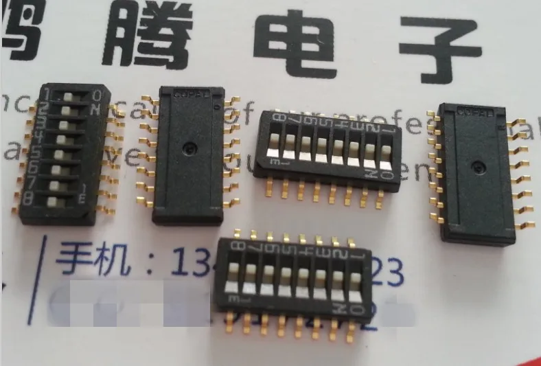 5PCS/lot Original Japanese copal patch 8-bit 1.27mm pitch dial switch coding switch CHS-08TB1