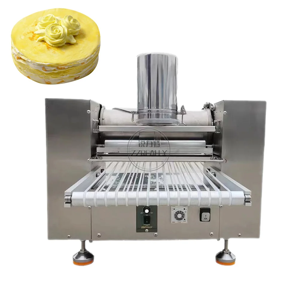 Single And Double Row Iron And Copper Automatic Electric Industrial Pancake  Chapati Melaleuca Cake Making Machine