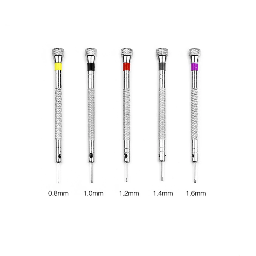 0.8-1.6mm Steel Screwdriver for Watch Repairing Portable Watch Tools Band Removal with Mini Link Pins Watchmaker Tools Kits