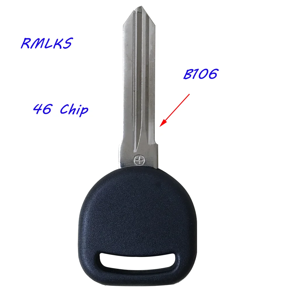 Nowy zamienny Transponder zapłonowy klucz chipowy Uncut B111 ostrze puste 46 klucz chipowy pasuje do cadillaca