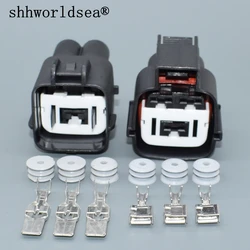 shhworldsea 3 Pin Automobile Male Female Connector Electronic Fan Plug MG642292-5 For Hyundai Kia Tucson Traka Santa