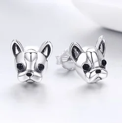 Personalized Design Trendy Cute French Bulldog Animal Small Stud Earrings Men Women Casual Party Gifts Daily Wear Jewelry