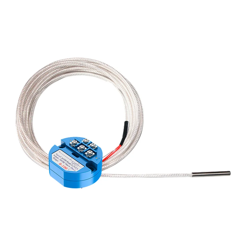 -100°C to 200°C 3 meters Ultra-low Temperature PT100 Probe with 4-20mA transmitter