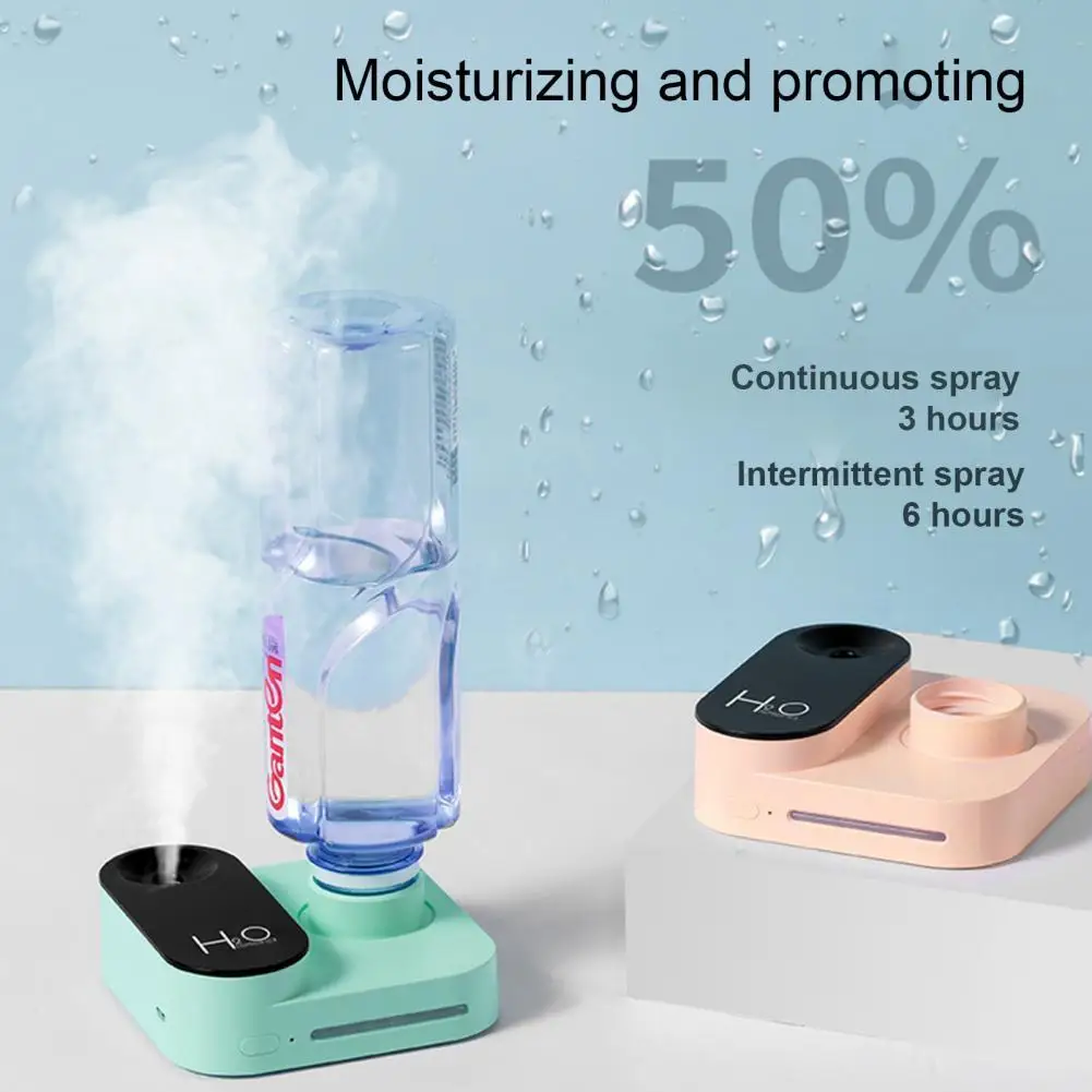 30มม.ขวดน่ารัก USB ชาร์จกล้อง Mini Humidifier Air Diffuser Night โคมไฟสำหรับรถบ้าน