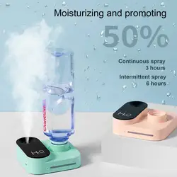 30MM Water Bottle Humidifier Cute USB Rechargeable Camera Shape Mini Humidifier Air Diffuser With Night Lamp for Home Car
