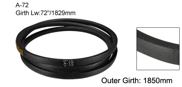 uxcell A72-A85 Drive V-Belt Girth 72 Inch-85 Inch Industrial Power Rubber Transmission Belt