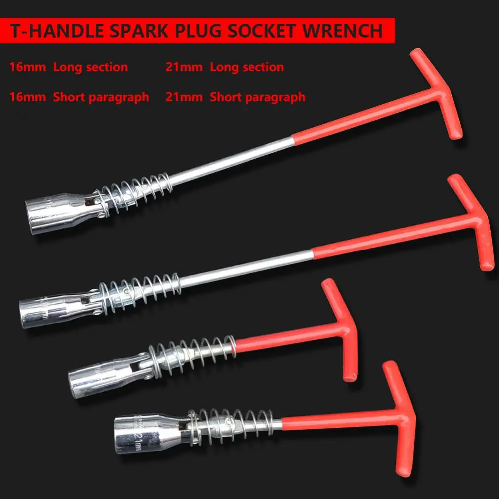 16/21 mm T-shape Handle Car Auto Joint Spark Plugs Socket Wrench Installer Hand Tool Portable Spanner Car Accessory