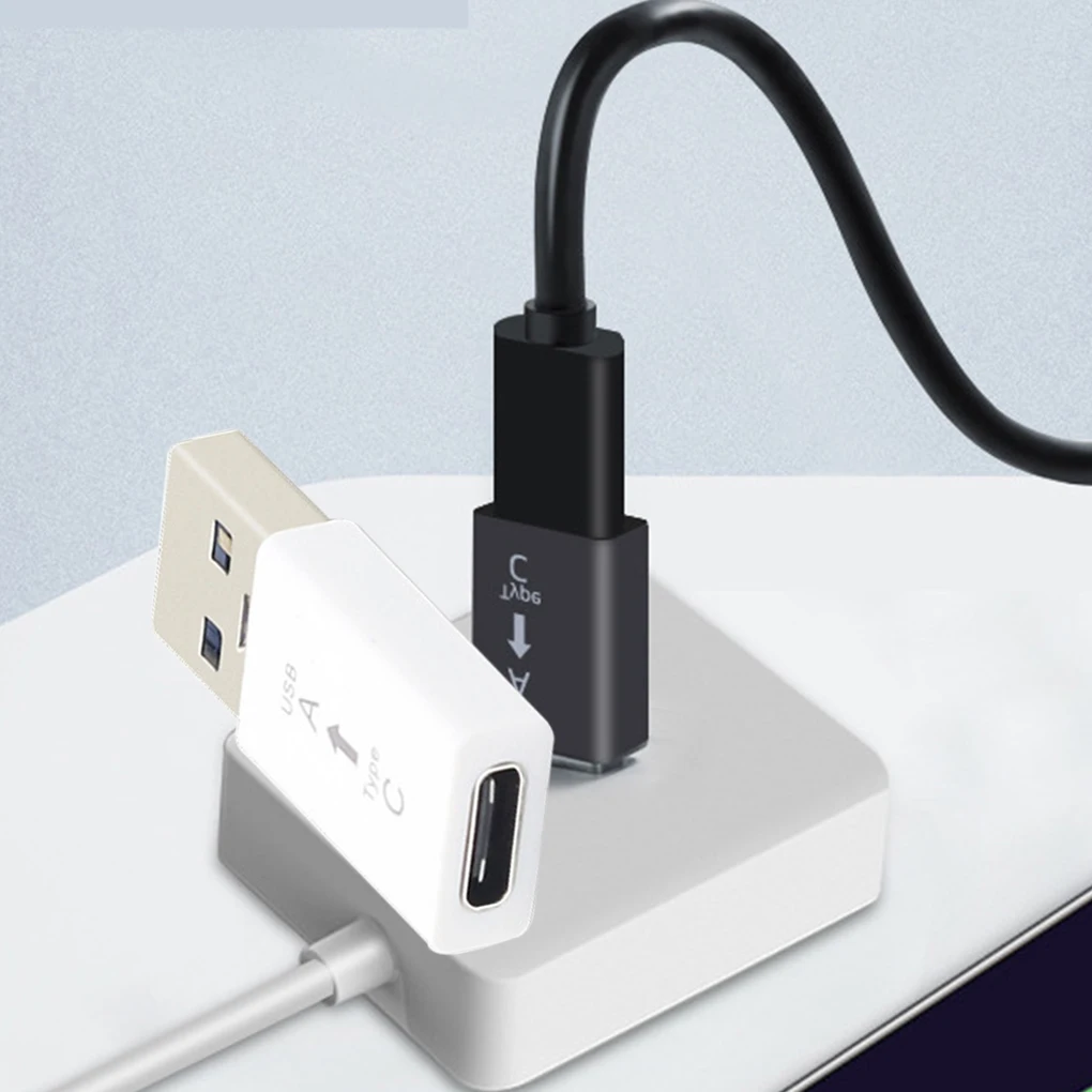 Portátil de alta velocidade Tipo-C para USB 3 0 Adaptador, USB-C Feminino para USB Masculino Conversor, Conversor