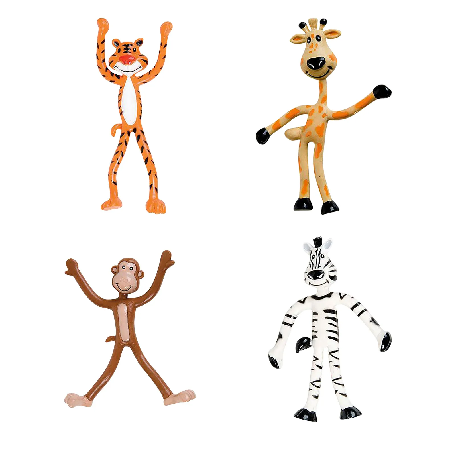 Novelty Wire Animal Sika Deer Zebra Monkey Distorted Deformation Doll Funny Decompression Tricky Children's Toy Gift Fidget toys