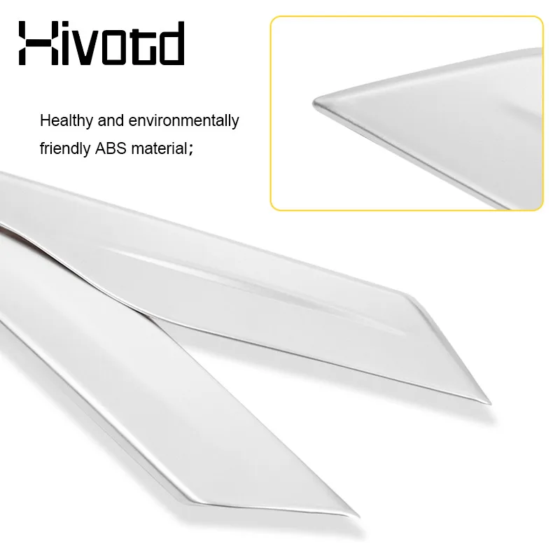 Hivotd Door Inner Plate Trim Cover Button Side Sticker Interior Protection Car Accessories For Mitsubishi Outlander 3 2016-2022