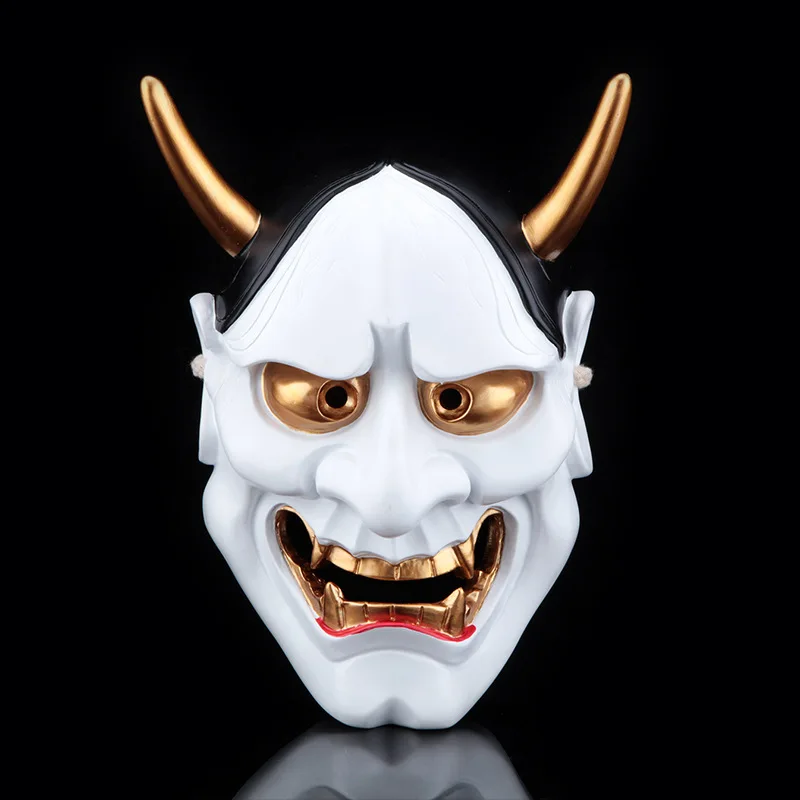 Inu x Boku SS Shirakiin Riricho Cosplay Hannya Horror Ghost Mask  Resin Masks Adult Halloween Masquerade Party Carnival Props