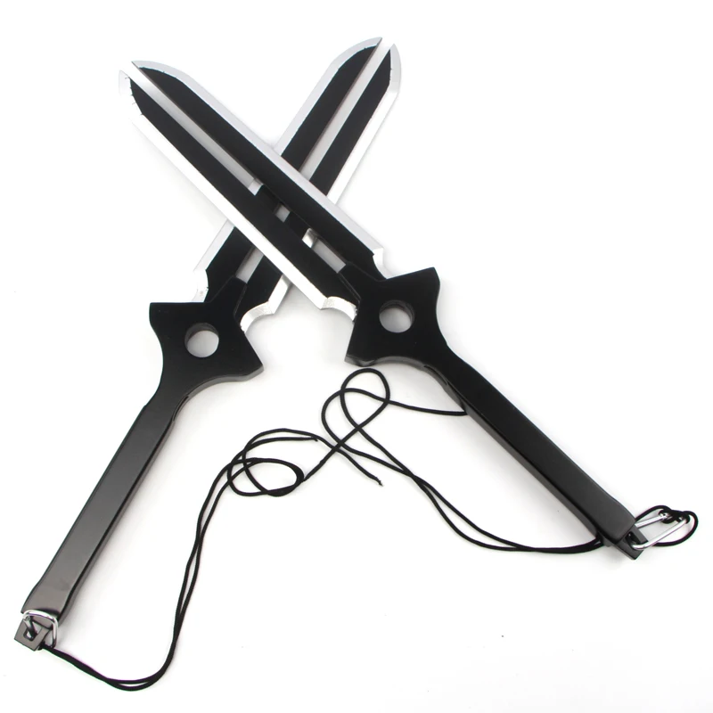 Anime DARKER THAN BLACK Hei Wooden Sword Dagger Anime Cosplay Weapons Halloween cosplay 50cm props Sword and holster