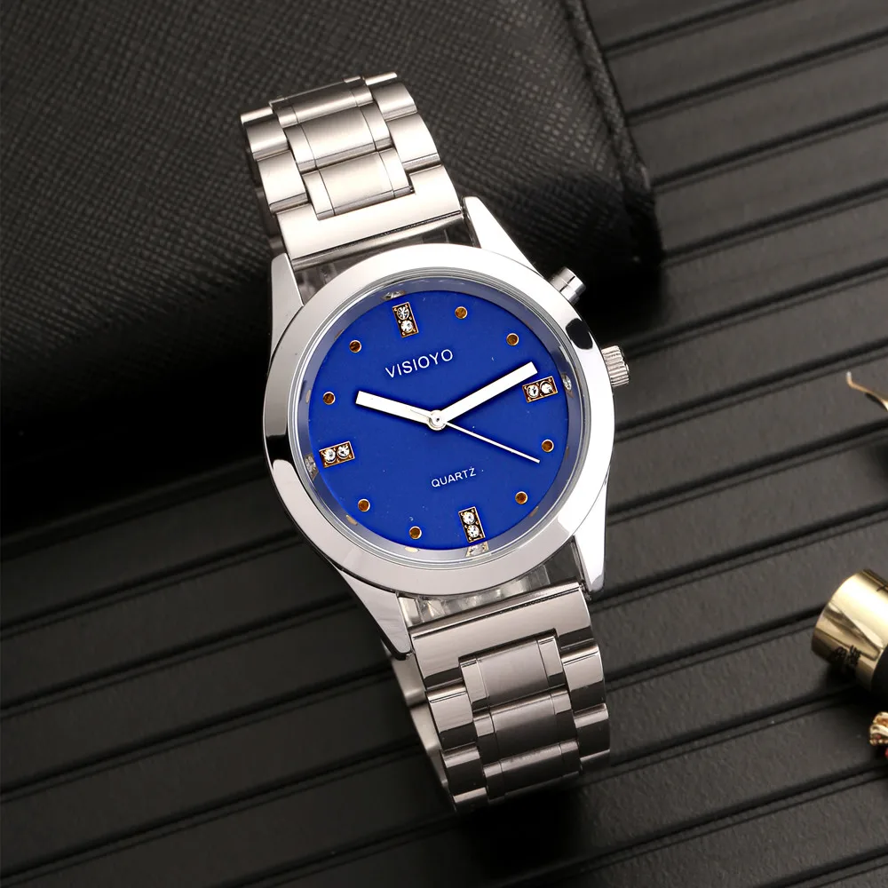 English Talking Watch with Alarm, Speak Date and Time, Blue Dial TESBL-21A