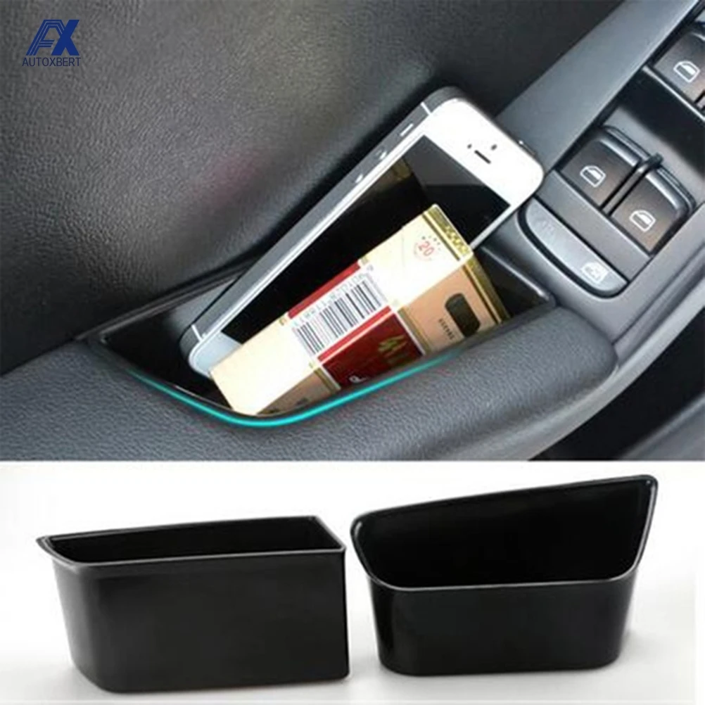 For AUDI Q5 2009 2010 2011 2012 2013 2014 2015 2016 Interior Door Storage Box Armrest Handle Pocket Holder Car Parts Accessories