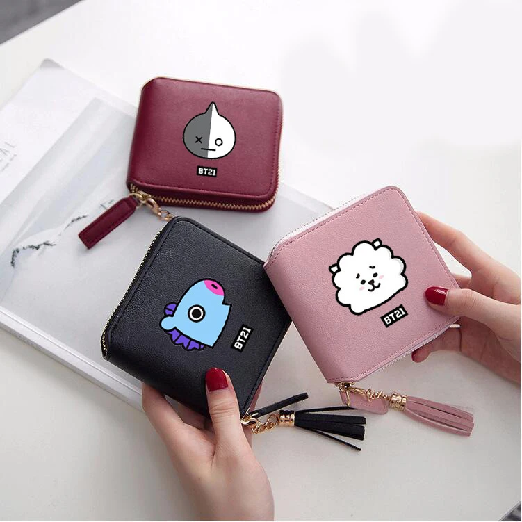 KPOP Boys Photocard Album Cartoon Wallet  Short Wallet  Cartoon Wallet Cute Wallet Small Wallet