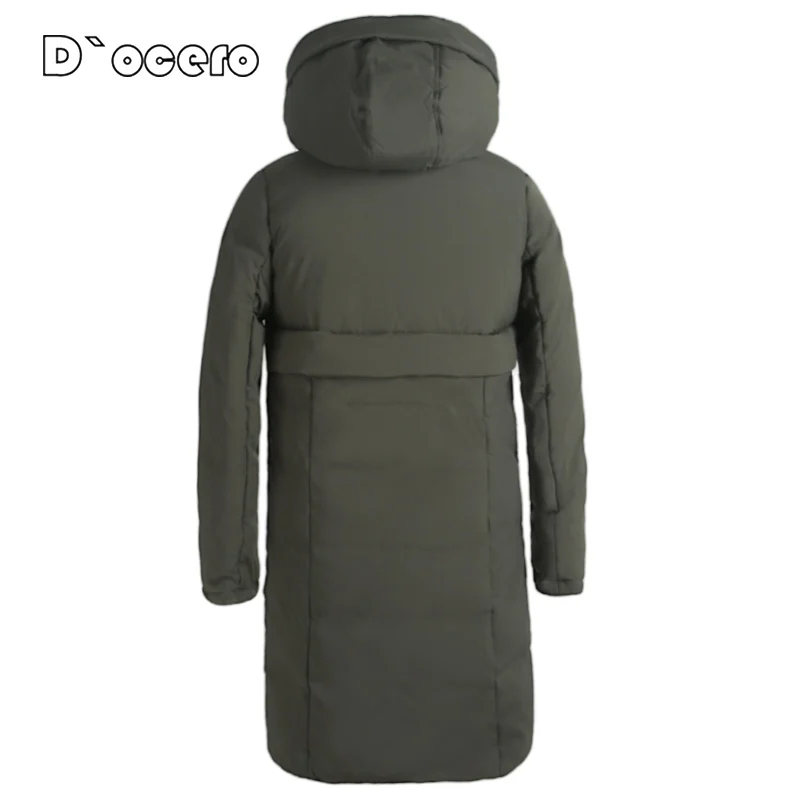 D`OCERO 2022 New Winter Jacket Women Casual Loose Parkas Warm Thick Hooded Coat Windproof Quilted Long Simplee Outerwear