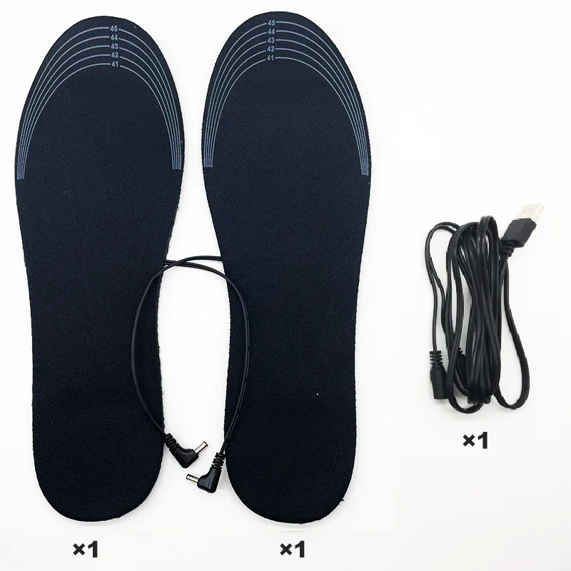 Plantillas calentadas por USB, almohadilla eléctrica para calentar los pies, esterilla térmica para deportes al aire libre, Invierno