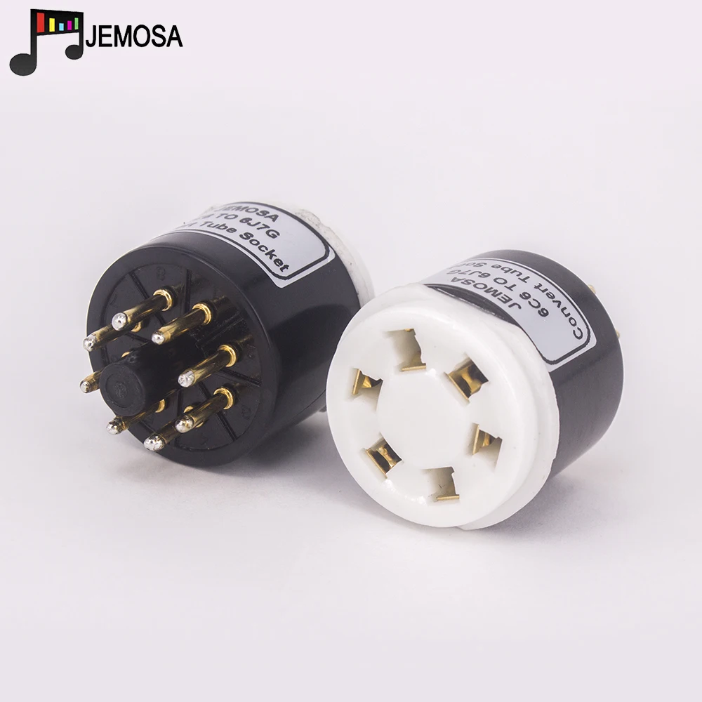 1PC 6C6 TO 6J7 6J7G DIY Audio Vacuum Tube Amplifier Convert Socket Adapter