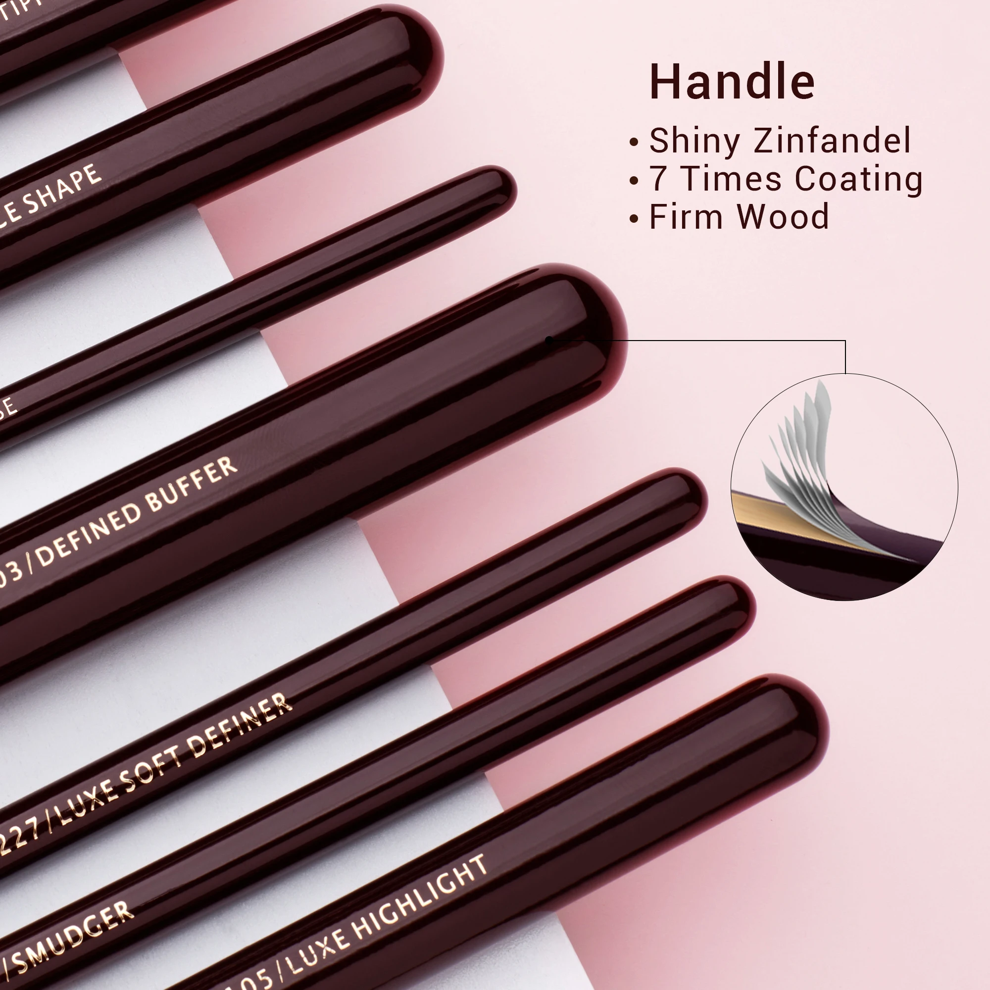 Jessup Professional Makeup Brushes Set Foundation Eyeshadow Makeup Brush Powder Highlighter Concealer 25pcs Zinfandel/Golden