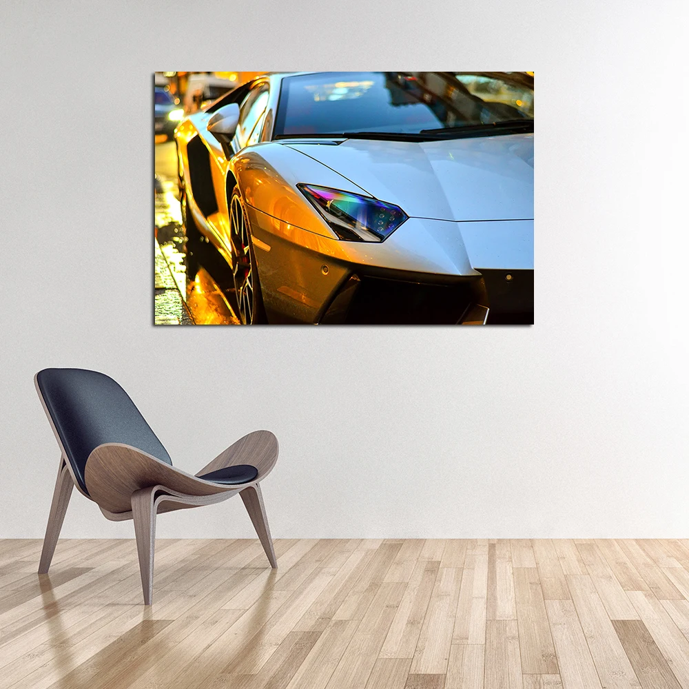 Lambo Aventador Sports Car Poster and Print Modern Canvas Painting Pop Fashion Wall Art Picture Living Room Decoration