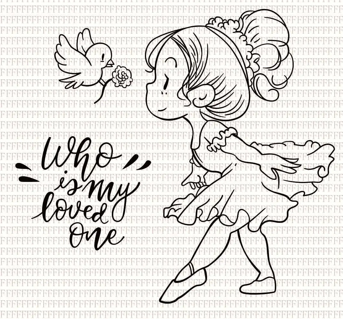 CustomClearDancing Girl Transparent Silicone Rubber Stamp And Metal Die Sheet Cling Scrapbooking DIY Cute Pattern Photo Album