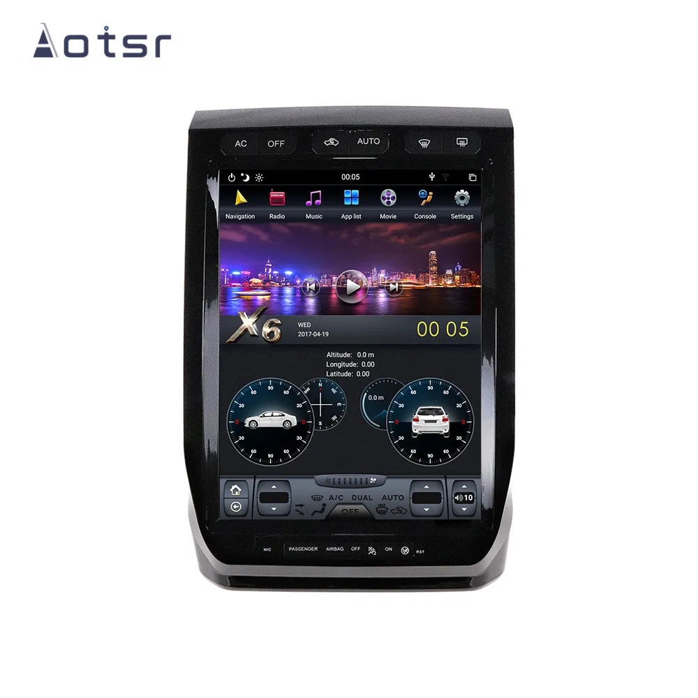 

AOTSR Tesla Style Android 9.0 PX6 4G 64GB Car Player For Ford Raptor F150 2015 - 2020 Car GPS Navigation CarPlay DSP Autostereo