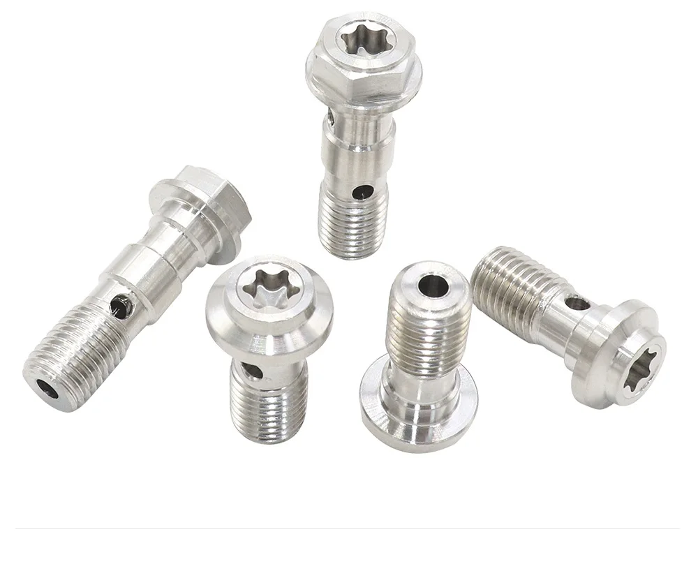 Universal M10X1.25/1.0mm Banjo screws for Motorcycle Brake tubing brake caliper Colorful Motorcycle Oil Nozzle screws Oil screws