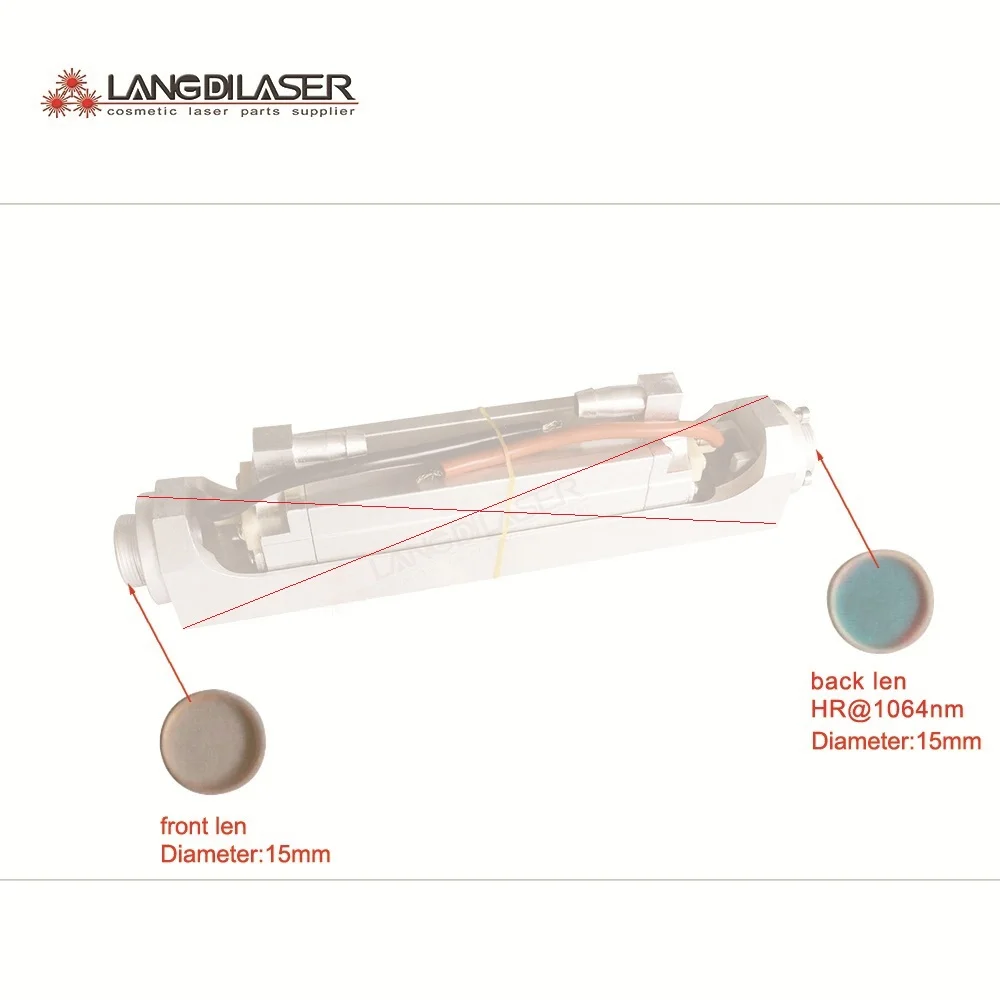 YAG laser lens / Include Front And Back Mirror ( rear mirror ) / size : D15mm*4mm