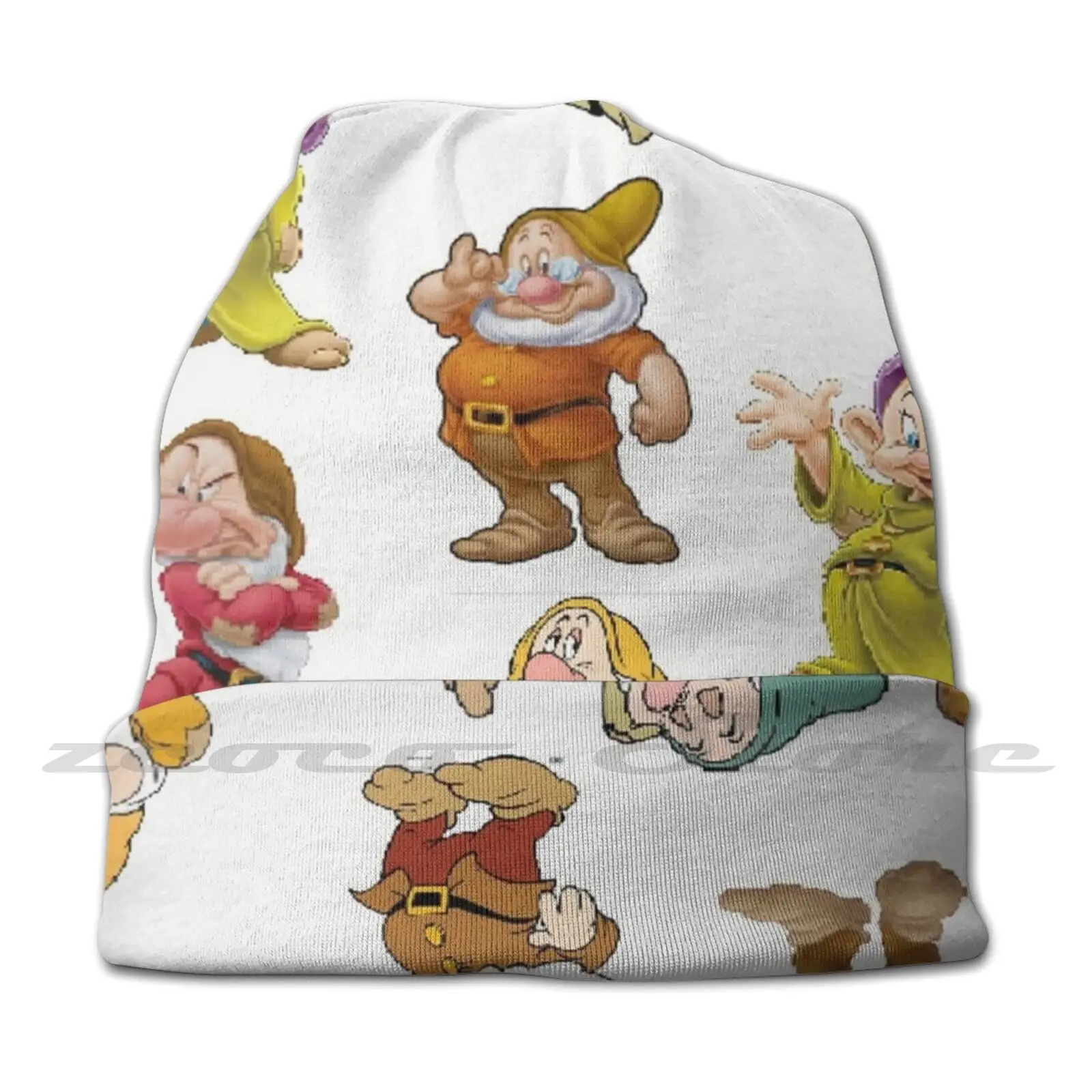 The 7 Dwarfs Diy Pullover Cap Knit Hat Plus Size Keep Warm Elastic Soft Seven Dwarfs Snow White Magic Flashback Childhood Kids