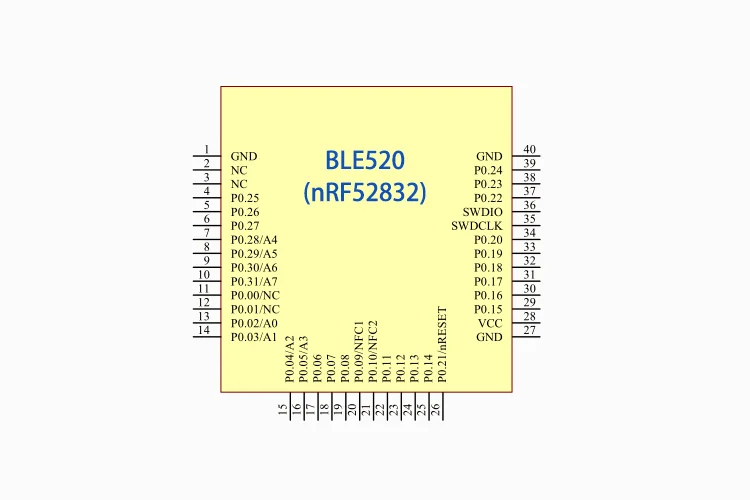 Nrf52832 Low Power Bluetooth Module Ble Mesh Networking Serial Port Ble520 Super Nrf51822