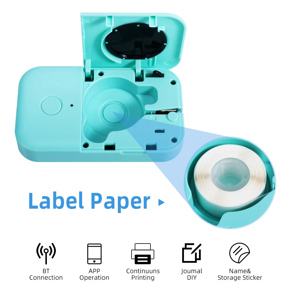 Handheld thermal label printer portable home small printer mini bluetooth label machine D30