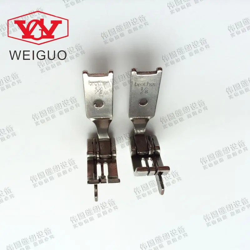 

Brothers double needle left and right knife mouth pressure foot double needle with knife left and right all steel presser foot