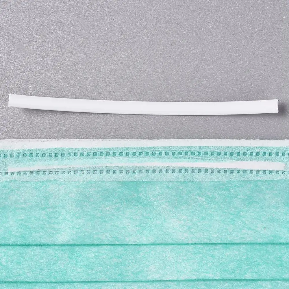 1000pcs 4X80mm 4X100mm PE Plastic Nose Wire for Face Mask DIY Disposable Mask Material Mask Nasal Bridge Strips Cable Wire Tie