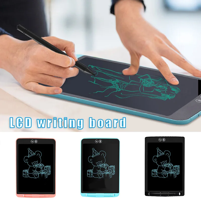 LCD Writing Tablet Partially Erasable Electric Drawing Board Digital Graphic Drawing Pad Tablet with Pen Gift for Kids 8.5inch