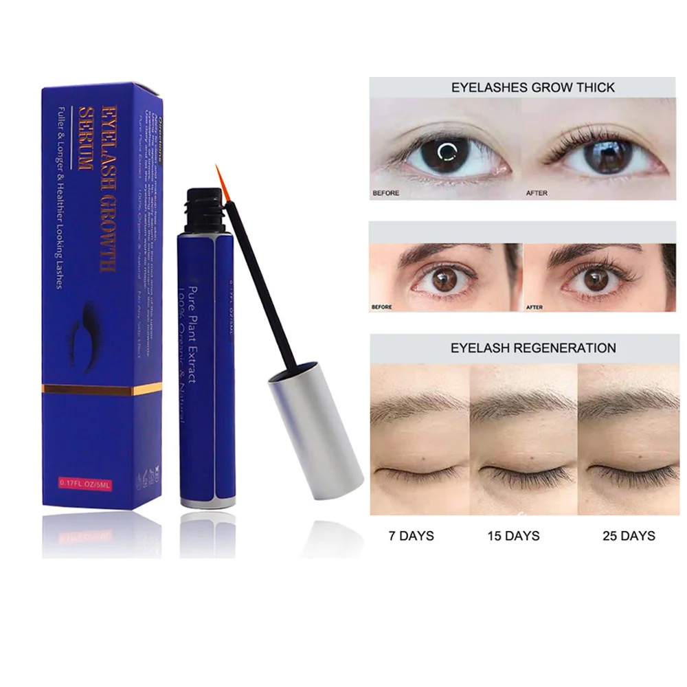 Rehausseur de sourcils, 5ml, huile liquide à effet rapide, plus longs, plus épais, sérum de croissance Premium