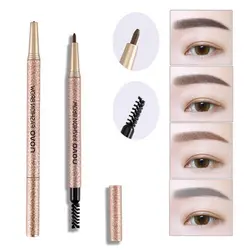 Hot Professional Natural Beauty Eye Makeup Tool NOVO Eyebrow Pencil EyeBrow Template Kit Longlasting