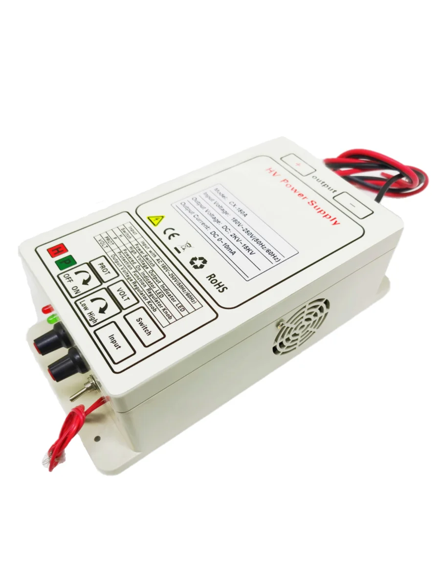 High Voltage Power Supply   2KV - 15KV CX-150A     ,Electrostatic Ionization   , Spraying ,  Cleaner Air Purification