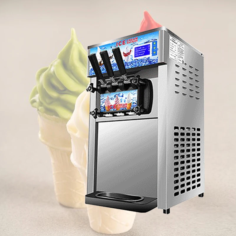 

Mini Soft Serve Ice Cream Machines For Ice Cream Popular Stainless Steel Small Desktop Ice Cream Machine In China