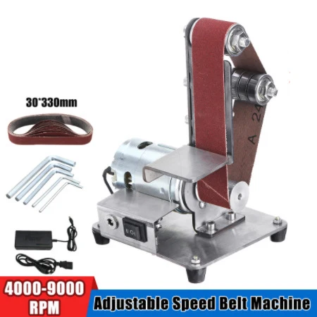 

Mini Electric Belt Machine Sander 350W Sanding Grinding Polishing Machine Abrasive Belt Grinder Polisher Cutter Edges Power Tool