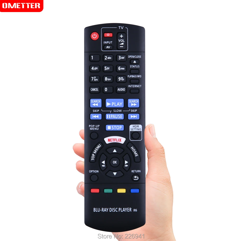 N2QAYB001147เปลี่ยนรีโมทคอนโทรลสำหรับ Panasonic Blu-Ray Disc Player DMP-UB300 UB310 UB314 UB390 UB400 UB404 UB820 UB824 DP-UB420