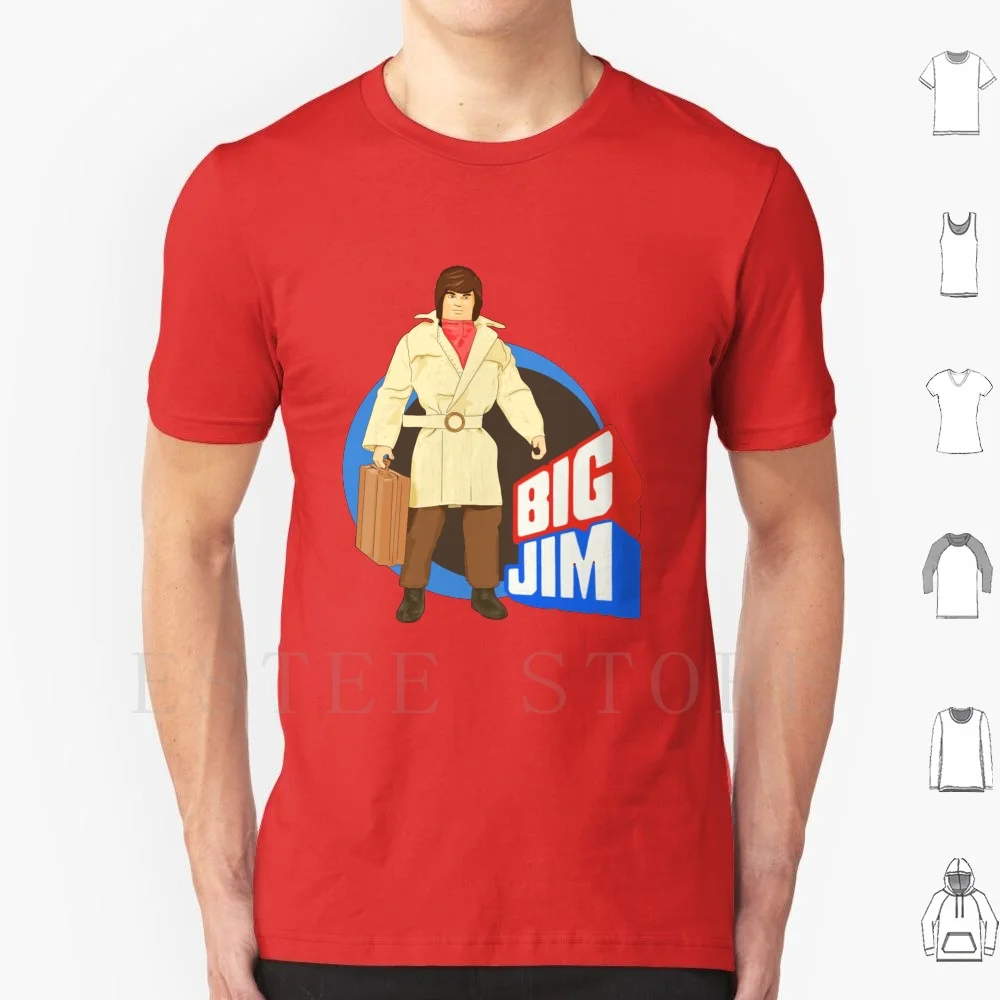 Big Jim figura de acción edición camiseta impresión algodón figura de acción Mattel figura de acción Big Jim Big Jim muñeca juguetes de infancia juguete