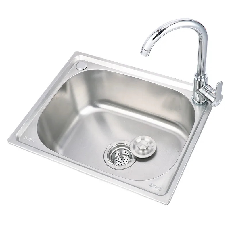 Home Improvement 0.8mm/1.1mm Thick Kitchen Sink Fregadero De Cocina Wash  Portable Sink  Stainless Sink Wastafel Kitchen Faucets