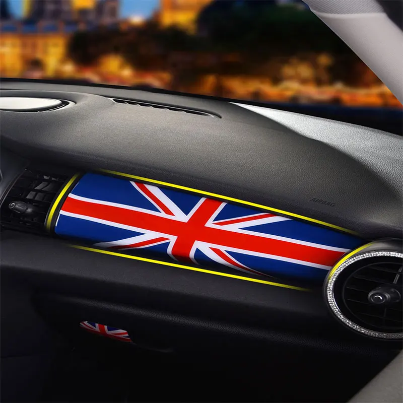 

Car Central Control Instrument Panel Decorative Frame For MINI COOPER S F55 F56 F57 Car Sticker Accessories Interior Styling