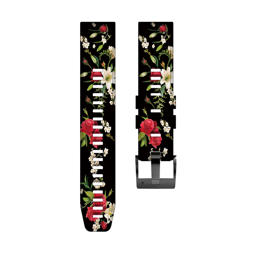 Ремешок для смарт-часов Garmin Fenix 7X 7 Solar/6X 6 Pro 5 5X Plus 3HR/Epix, быстросъемный силиконовый браслет, 22 26 мм