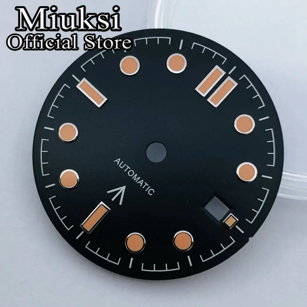 Miuksi 31mm sterile dial luminous fit NH35 NH36,ETA 2824 2836,Miyota 8205 8215 821A,Mingzhu DG2813 3804,Seagull ST1612 movement