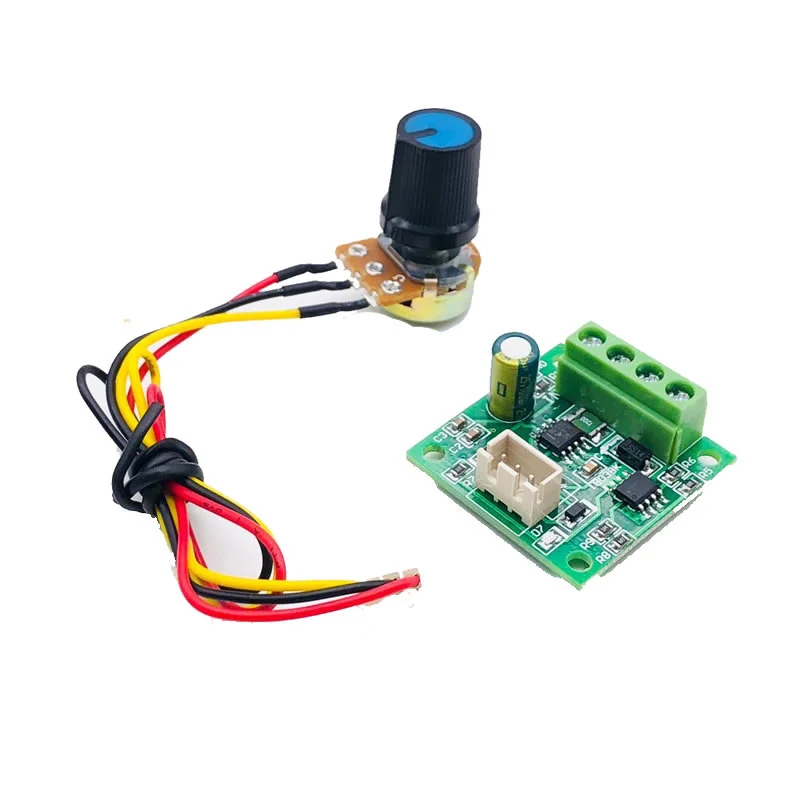 DC PWM Motor Speed Controller 1.8V 3V 5V 6V 12V 2A Automatic Regulator Governor Speed Control 15V Power Supply with Potentiomer