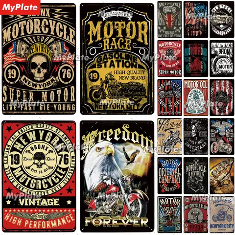 Motorbike Metal Sign Vintage Plaque Tin Sign Wall Decor For Garage Plate Crafts Art Ride Or Die Poster Gift Custom Drop Shipping